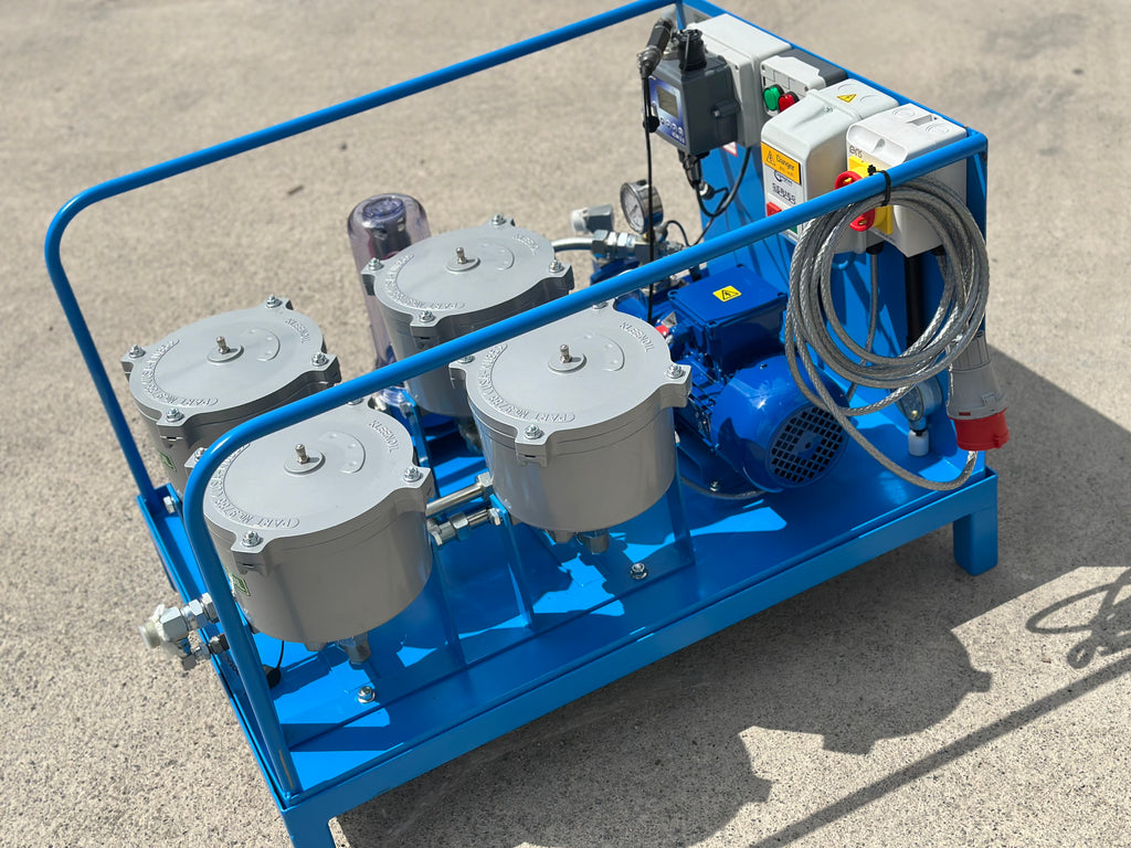 Kleenoil By-pass Filtration System MS4 - C/W M10 Micromag Oil purification cart.