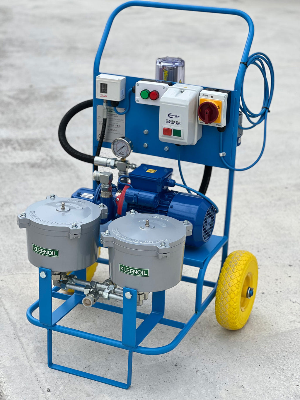 Kleenoil By-pass Filtration System MS2 - Portable Oil Filtration cart c/w M5 Micromag