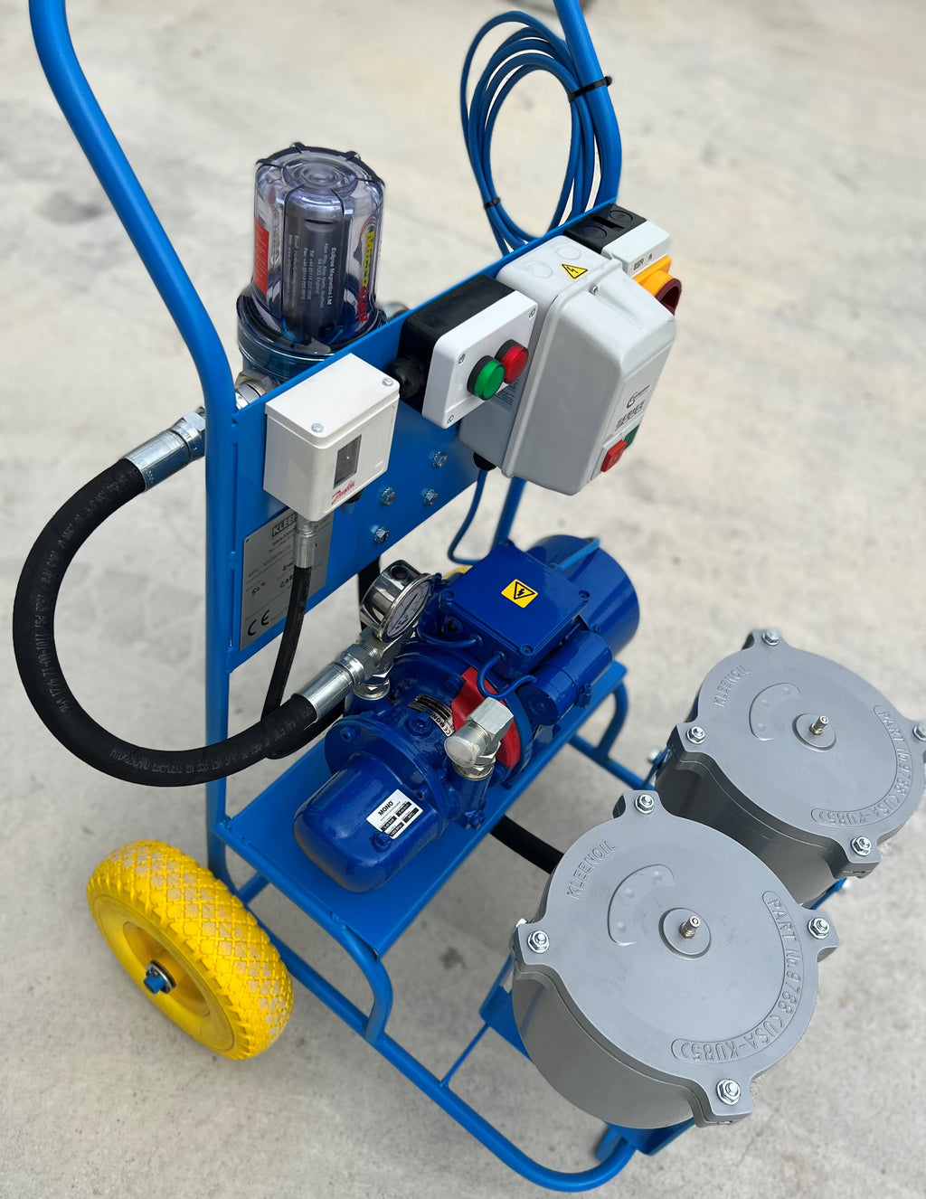 Kleenoil By-pass Filtration System MS2 - Portable Oil Filtration cart c/w M5 Micromag