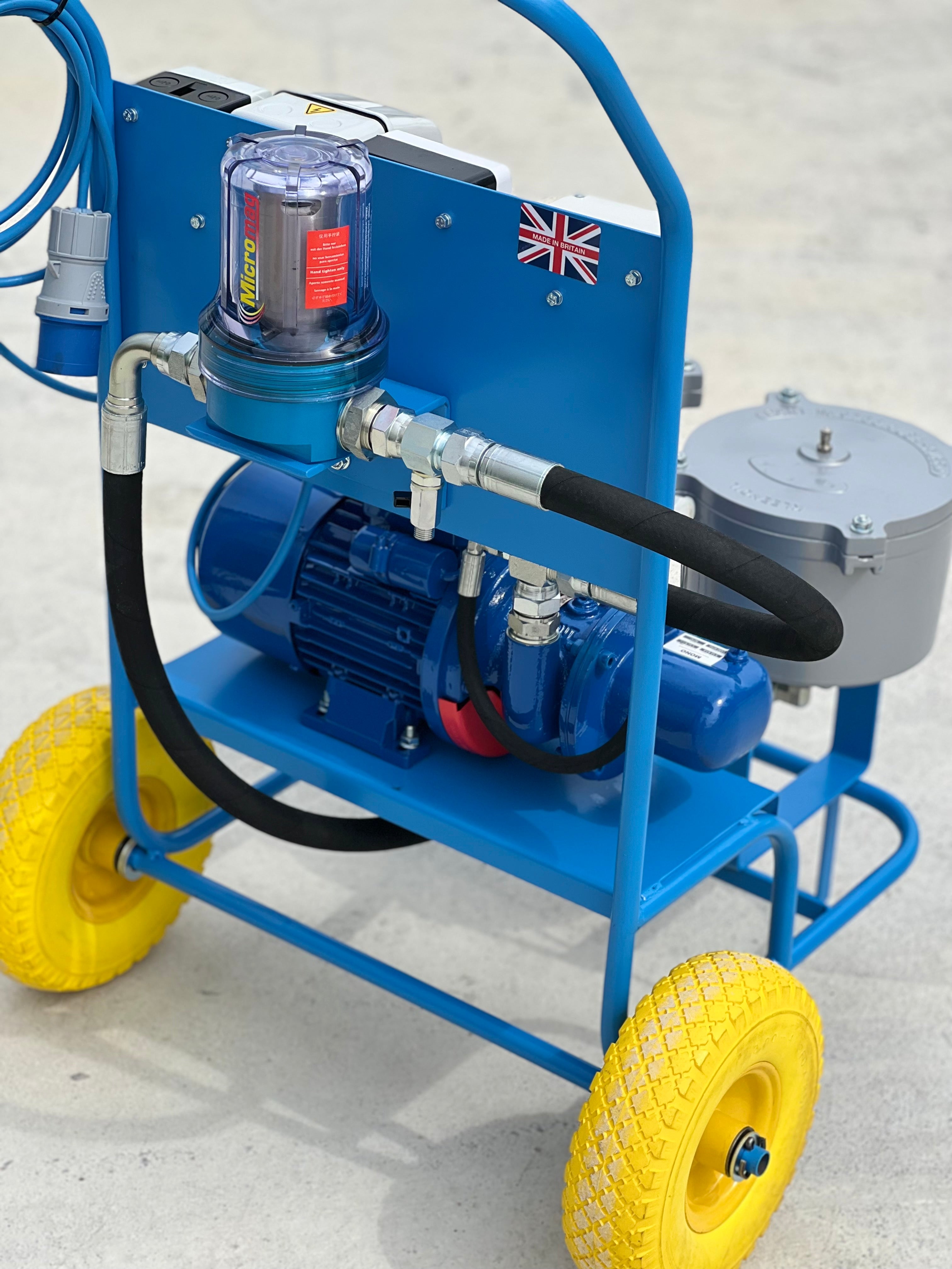 Kleenoil By-pass Filtration System MS2 - Portable Oil Filtration cart c/w M5 Micromag