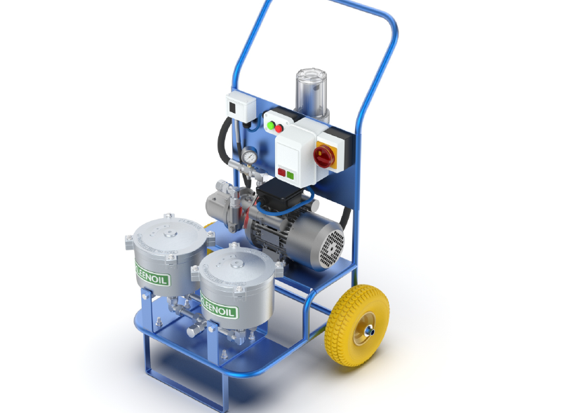 Kleenoil By-pass Filtration System MS2 - Portable Oil Filtration cart c/w M5 Micromag