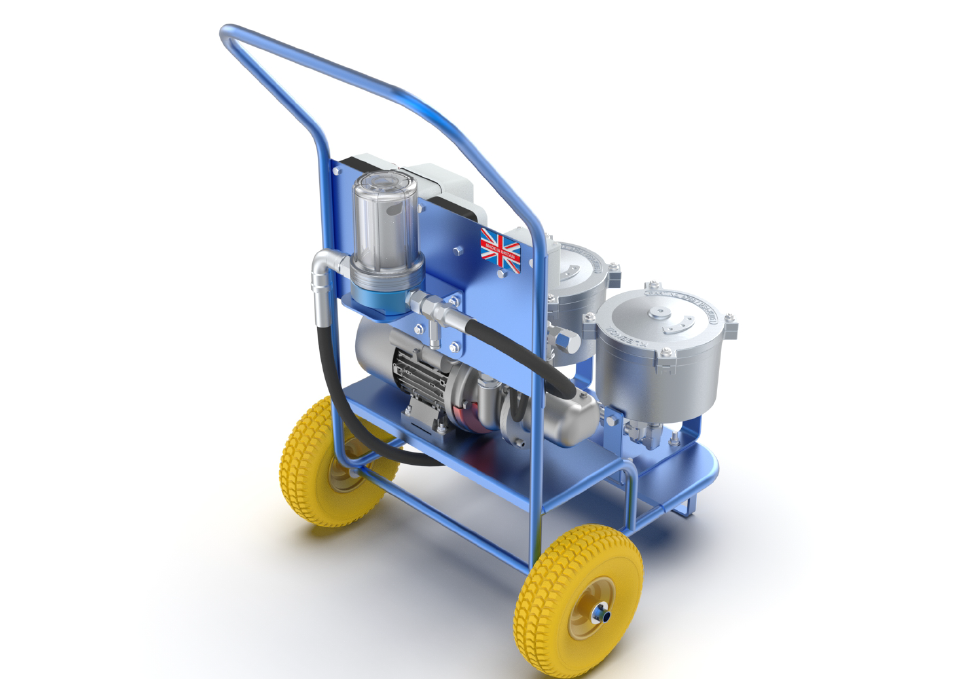 Kleenoil By-pass Filtration System MS2 - Portable Oil Filtration cart c/w M5 Micromag